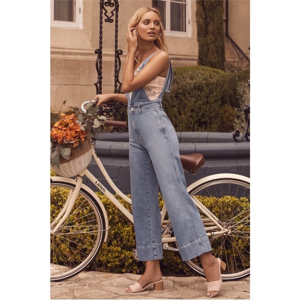 FREE PEOPLE a-line wide-leg overall NWOT